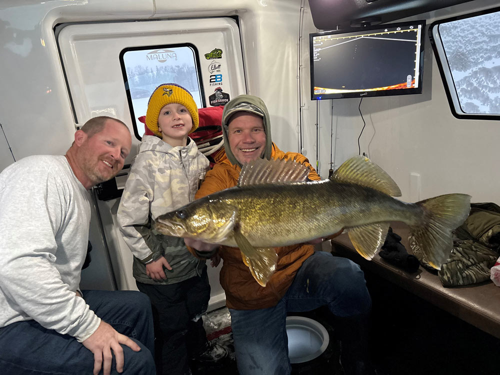 Ice Fishing with Walleye Dan Guide Services